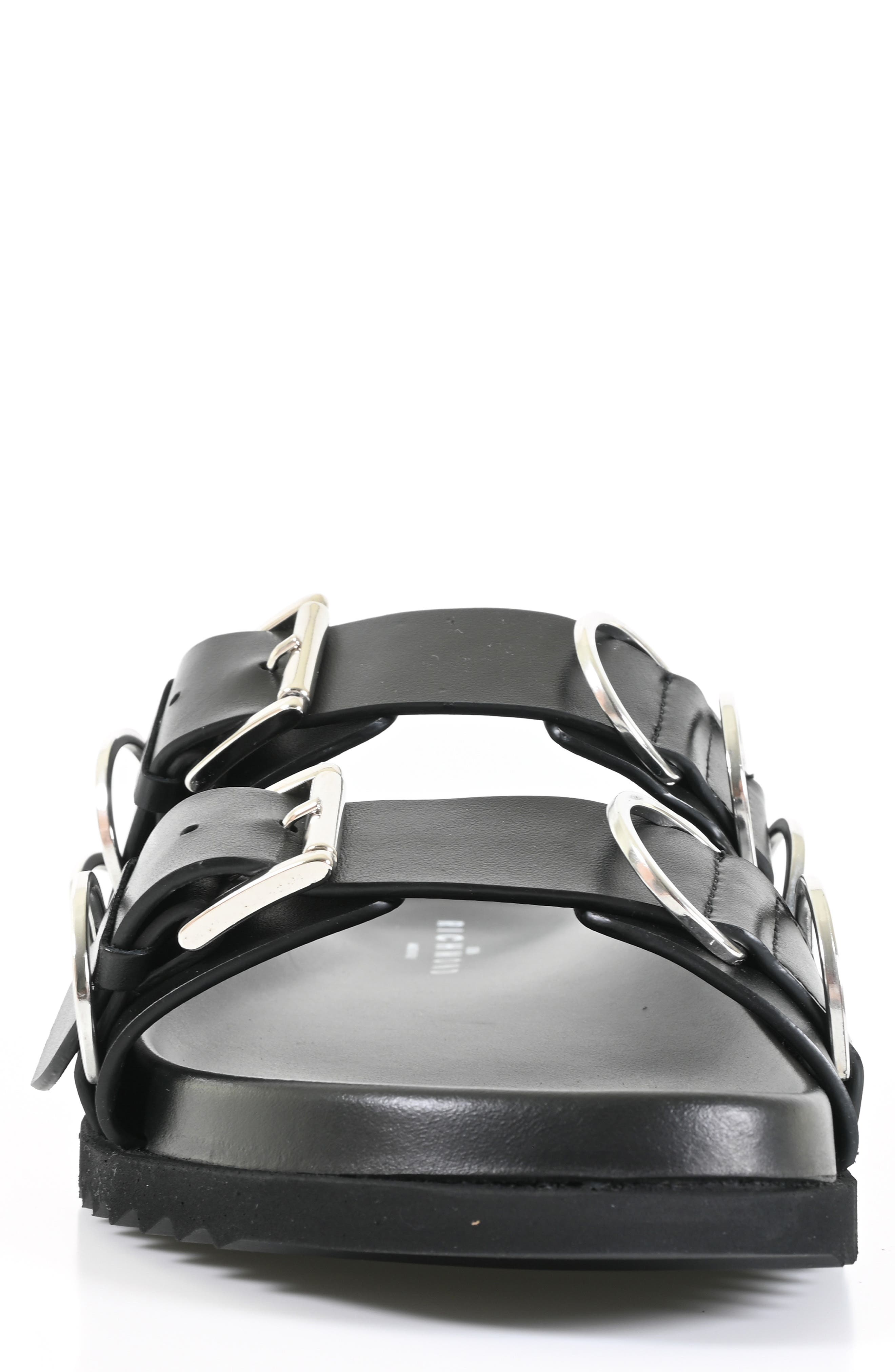 JOHN RICHMOND Two-Strap Sandal, Alternate, color, Black