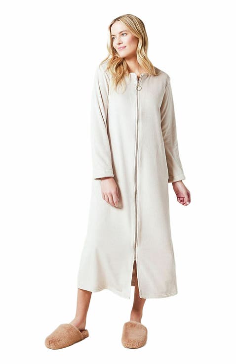Serenity Sweetheart Neck Zip Robe