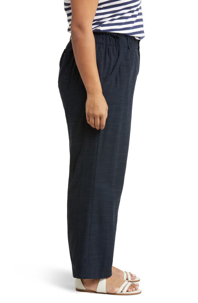 Wit & Wisdom Sky Rise Paperbag Waist Pants, Alternate, color, Navy - Dar