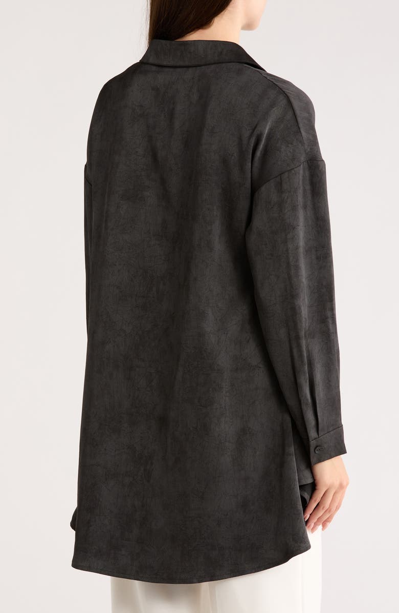 PATRIZIA LUCA High-Low Tunic Shirt, Alternate, color, Black