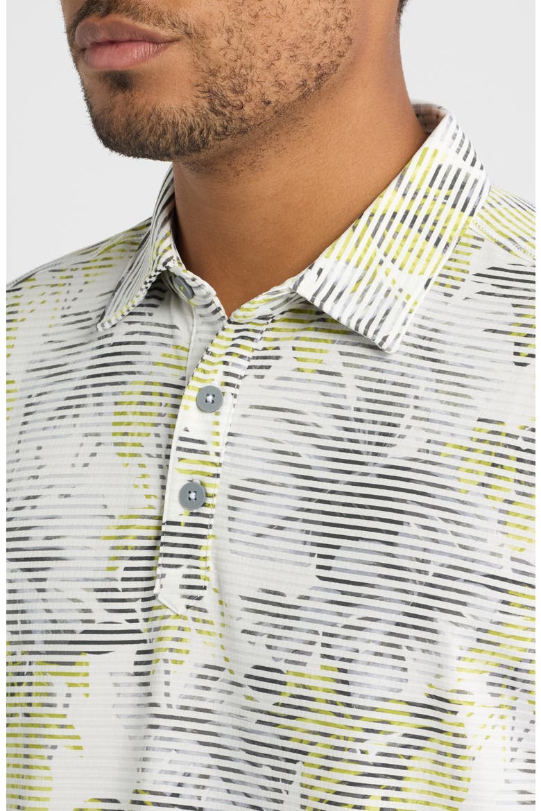 Costa Wave Vines Seersucker Stripe IslandZone® Polo, Alternate, color, TURBULENCE