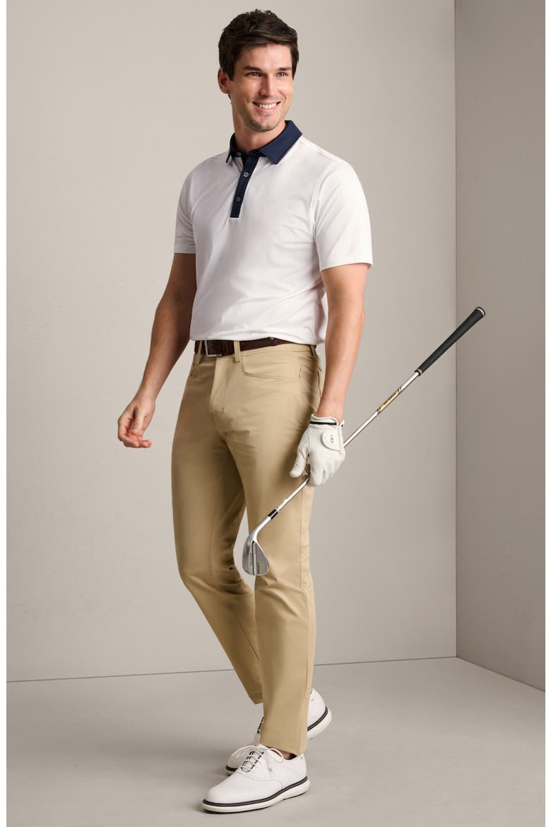 Drive Time Performance Polo, Alternate, color, WHITE/ TRUE NAVY