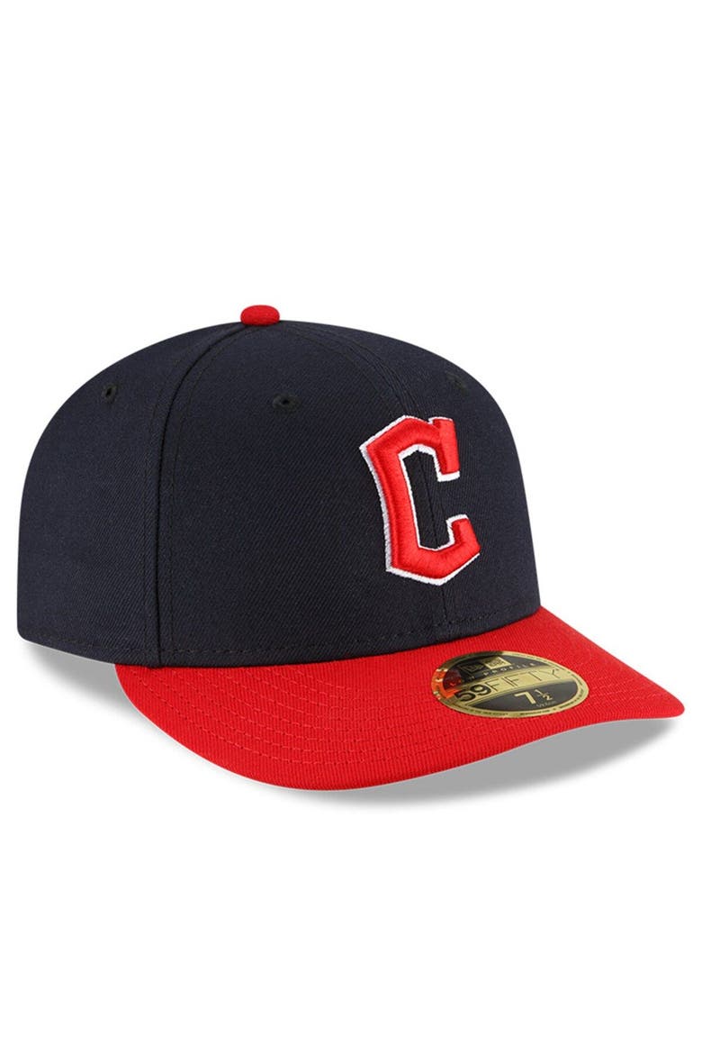 Men's New Era Navy/Red Cleveland Guardians Authentic Collection On-Field Home Low Profile 59FIFTY Fitted Hat, Alternate, color, Navy