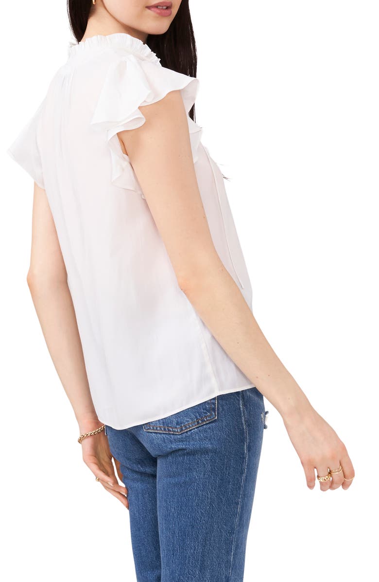 1.STATE Flutter Sleeve Top, Alternate, color, Ultra White