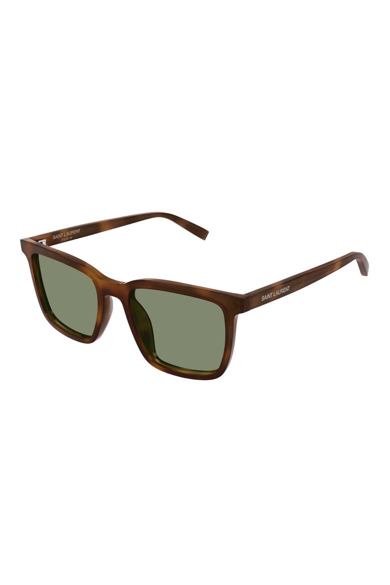 54mm Square Sunglasses, Alternate, color, HAVANA