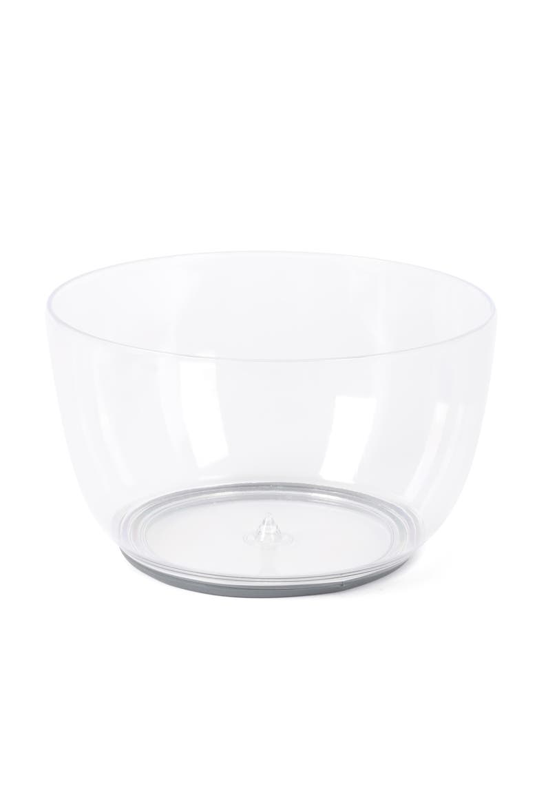 Aero Plastic Salad Spinner with Strainer and Extra Storage Lid, Alternate, color, Clear
