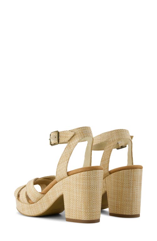 Toms Majorca Ankle Strap Platform Sandal In Natural