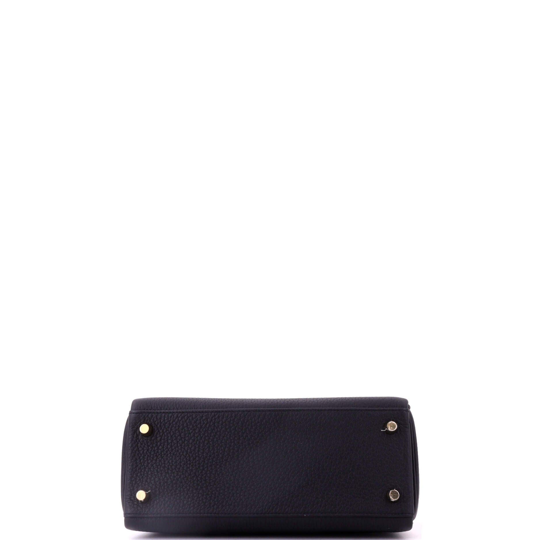 Kelly Handbag Black Togo with Gold Hardware 25, Alternate, color, Black