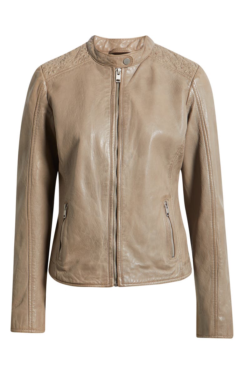 MAURITIUS Lily Leather Jacket, Alternate, color, 