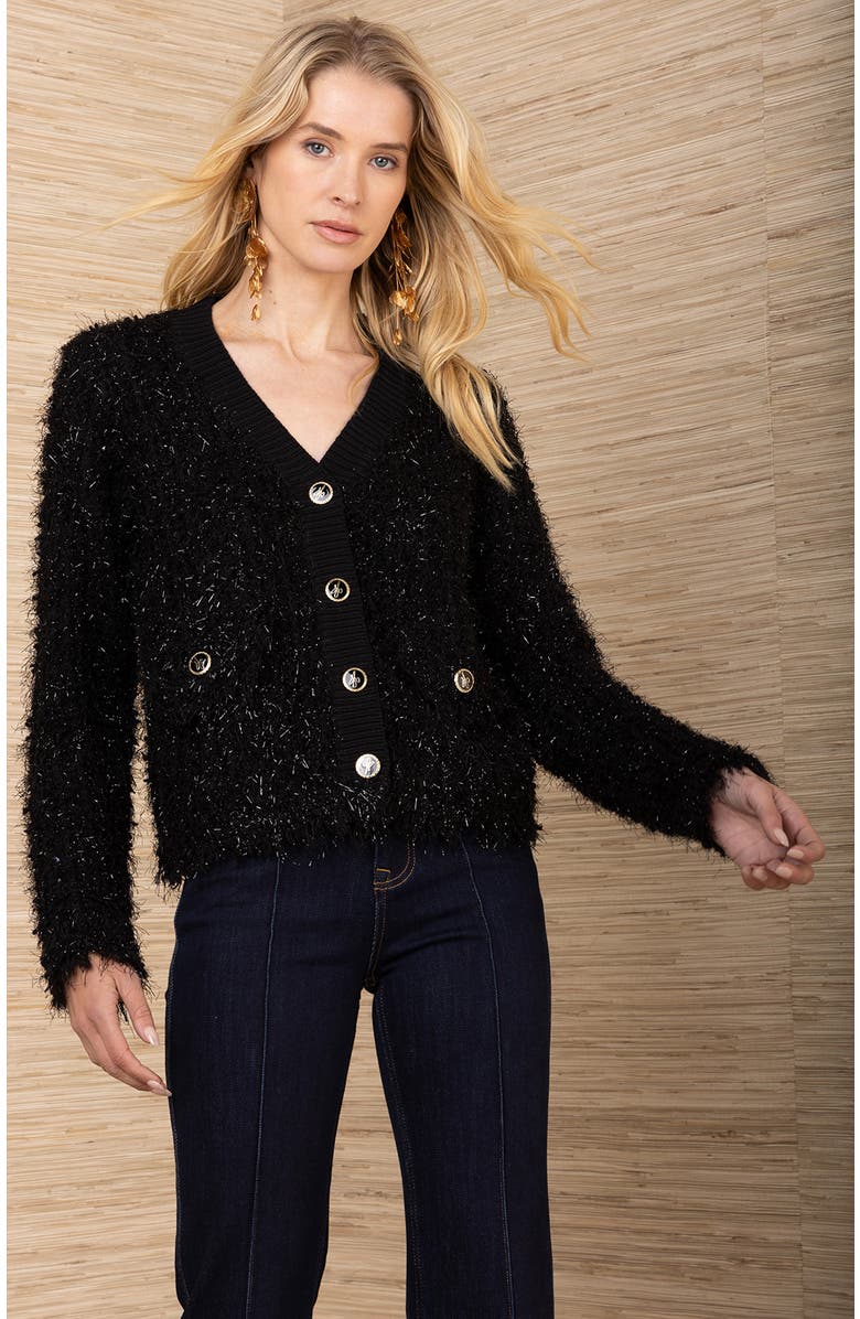 Hale Bob Madalyn Boucle Cardigan, Alternate, color, 