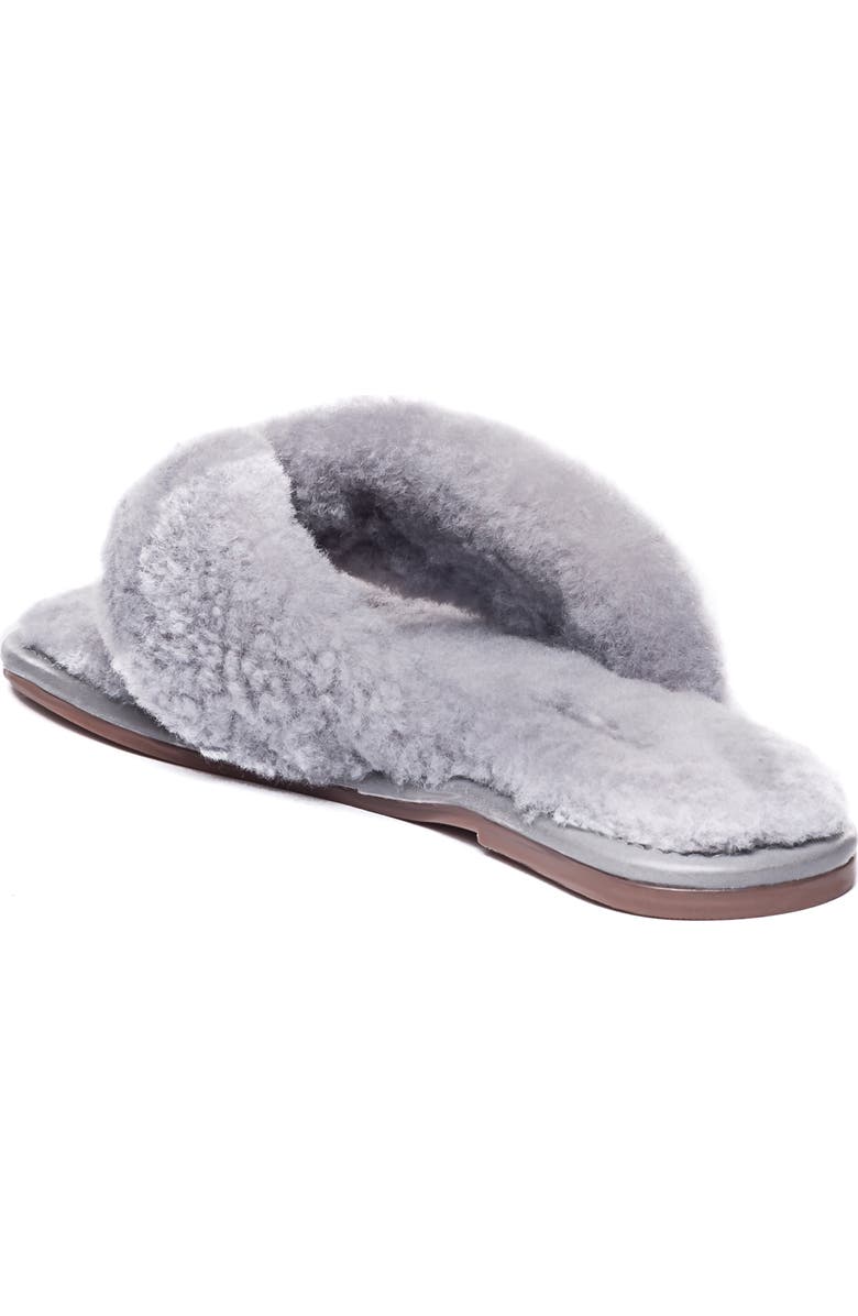 Bernardo Footwear Bernardo Miami Genuine Shearling Flip Flop, Alternate, color,
