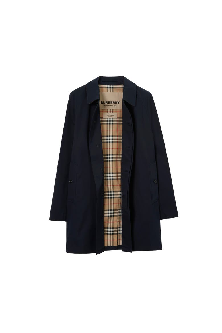 Short Camden Heritage Car Coat, Alternate, color, Coal blue
