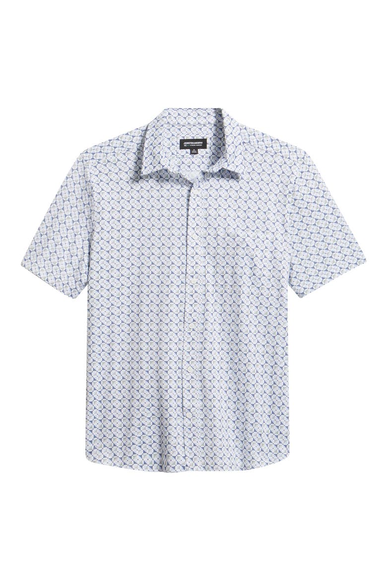 XC Flex Ascend Short Sleeve Button-Up Shirt, Alternate, color, BLUE MULTI SQUARE GRID