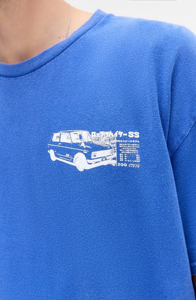 BDG Urban Outfitters Cars Cotton Graphic T-Shirt, Alternate, color, Blue