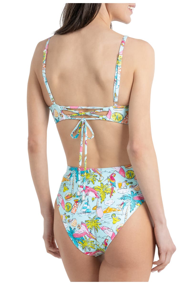 Kenny Flowers Margaritaville by Kenny Flowers - Welcome to Margaritaville - Underwire Bikini Top, Alternate, color, Blue