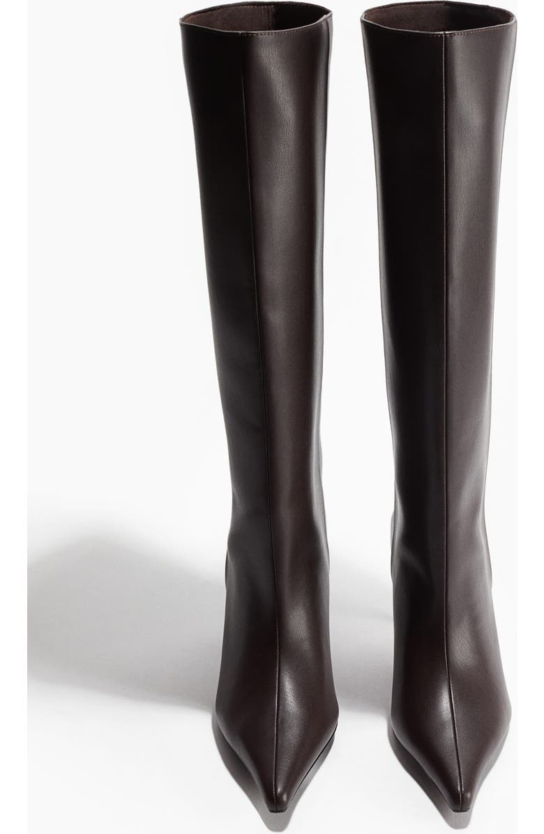 H&M Knee-high Boots, Alternate, color, Dark Brown