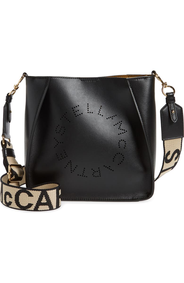Stella McCartney Mini Faux Leather Crossbody Bag, Main, color,