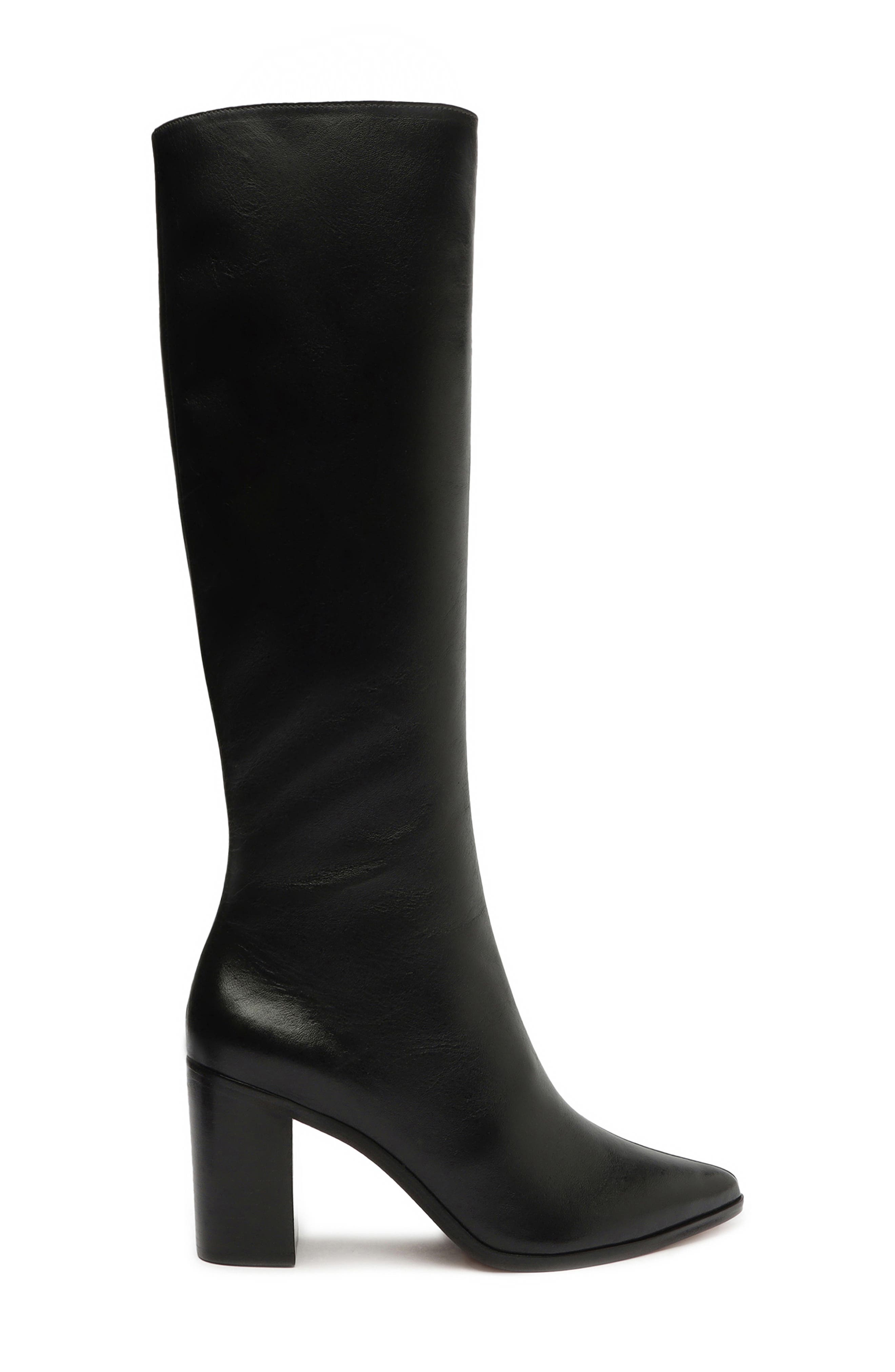 Schutz Mikki Up Block Heel Tall Boot, Alternate, color, 