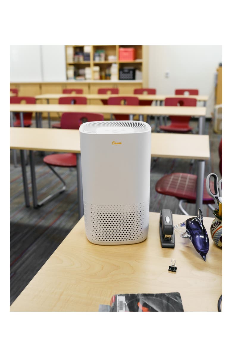 Crane Air True HEPA Air Purifier, Alternate, color, White