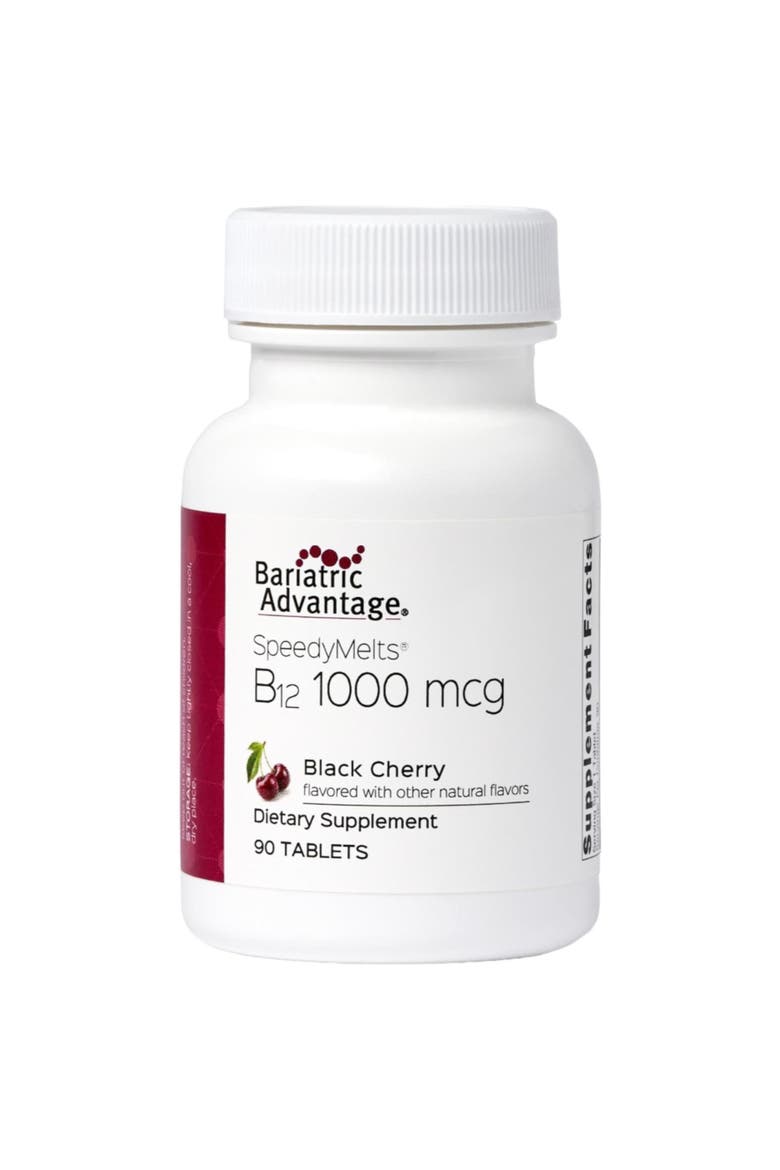 B-12 Speedy Melts Vitamin B12 1000 mcg Supplement Black Cherry 90 Count, Main, color, None