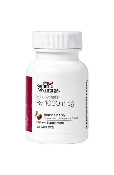 B-12 Speedy Melts Vitamin B12 1000 mcg Supplement Black Cherry 90 Count