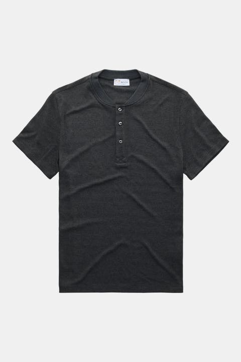 Henley Short Sleeve Viscose Interlock