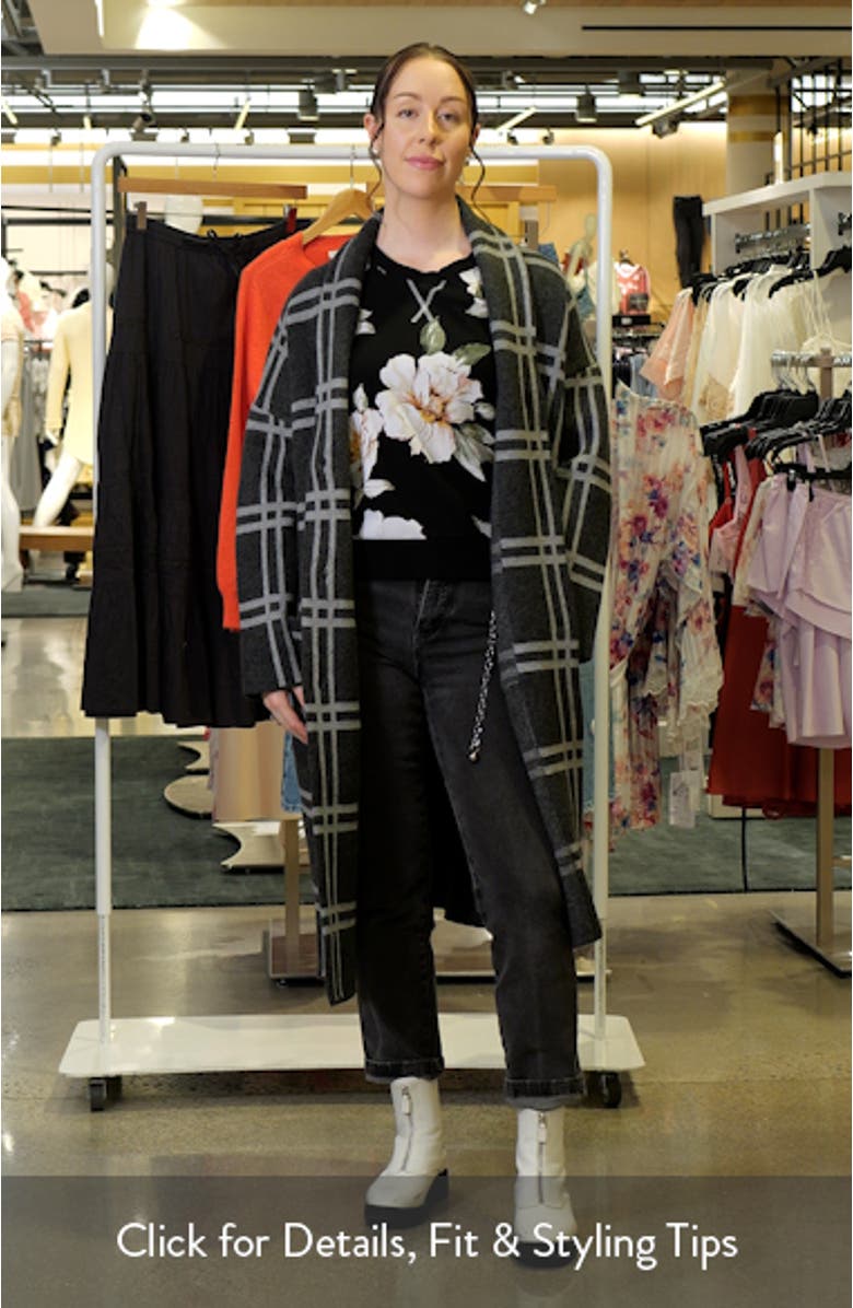 Plaid Sweater Coat, sales video thumbnail