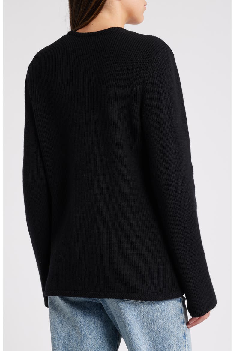 Nancy Wool Blend Cardigan, Alternate, color, BLACK