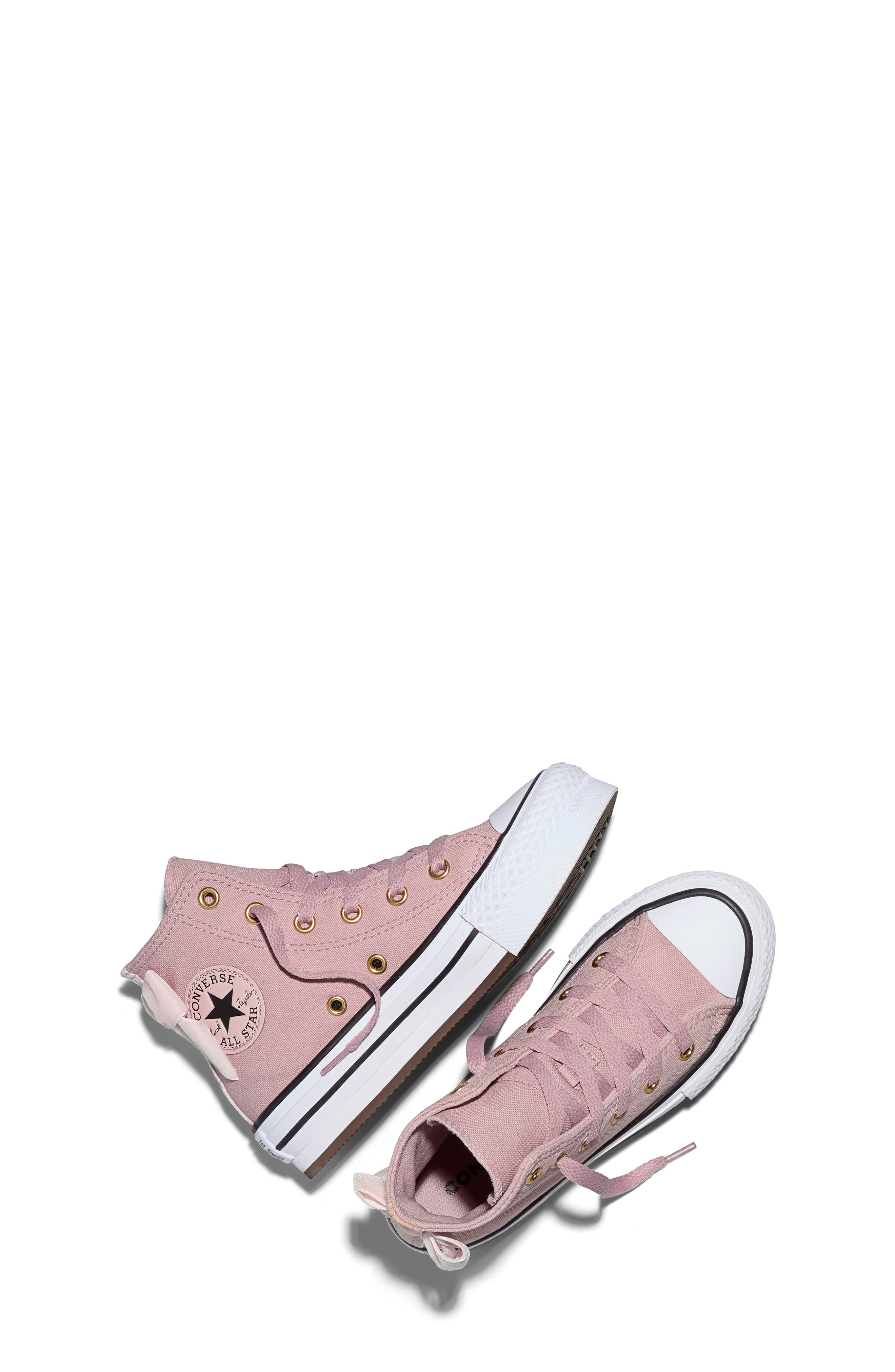 Kids' Chuck Taylor All Star EVA Lift High Top Sneaker, Alternate, color, PETAL PIT/ BLACK/ WHITE