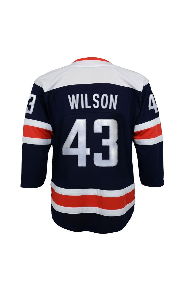 Outerstuff Youth Tom Wilson Navy Washington Capitals 2020/21 Alternate Premier Player Jersey, Alternate, color, Navy