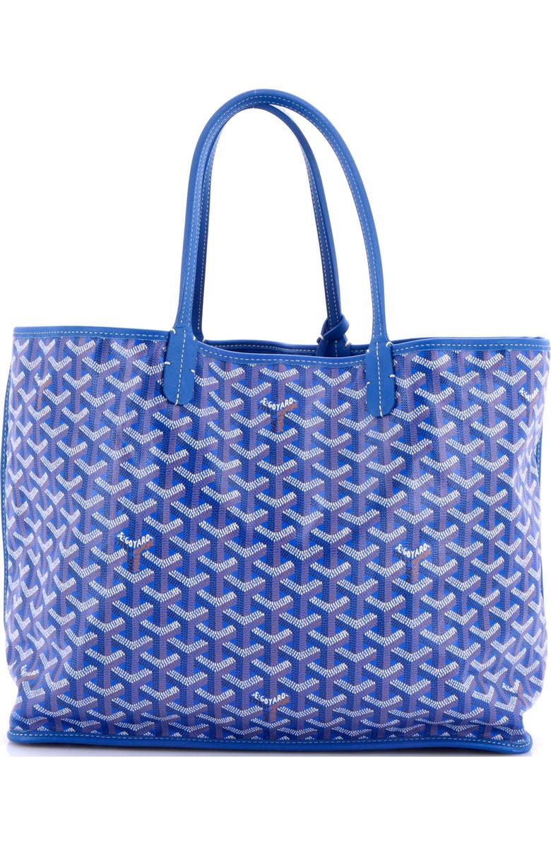 Pre-Owned Goyard Anjou Reversible Tote Coated Canvas PM, Main, color, Blue