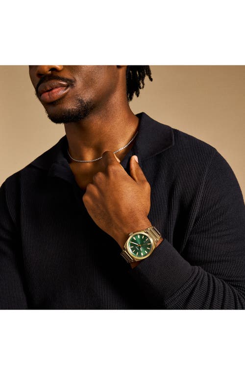 Fossil Men's Everett Green Dial Watch In Gold