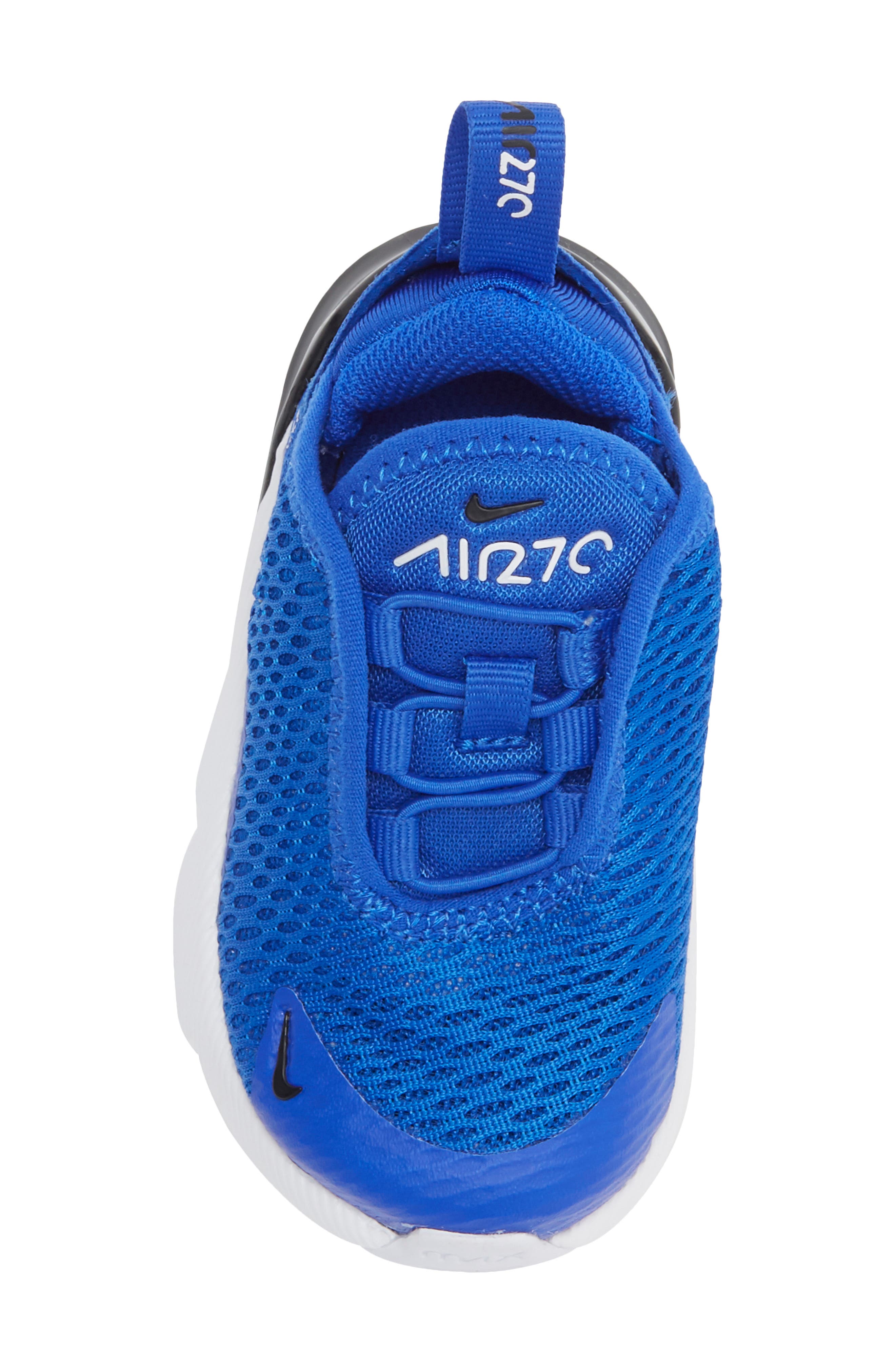 Kids' Air Max 270 Sneaker, Alternate, color, RACER BLUE/ BLACK/ WHITE
