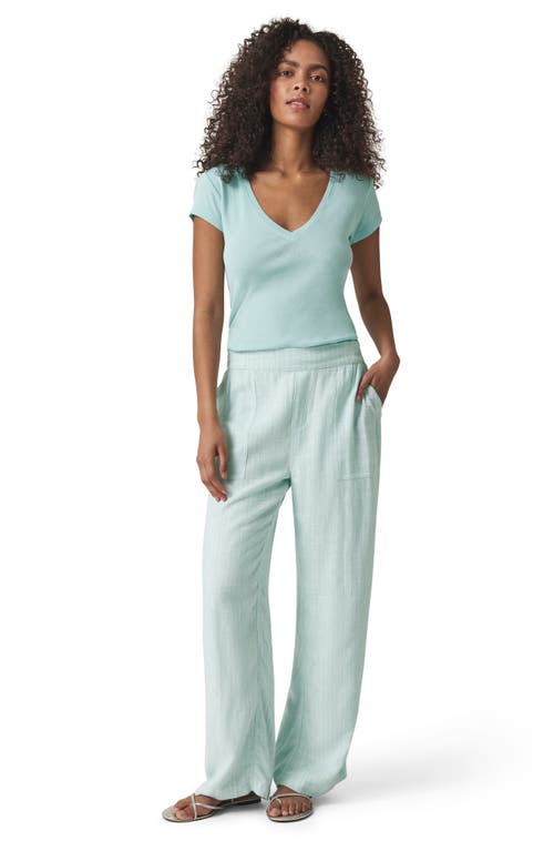 Splendid Layla Wide Leg Pants In Green
