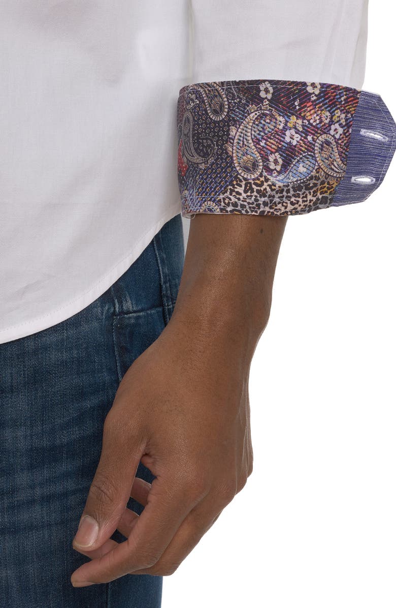 Robert Graham Date Night Button-Up Shirt, Alternate, color, White