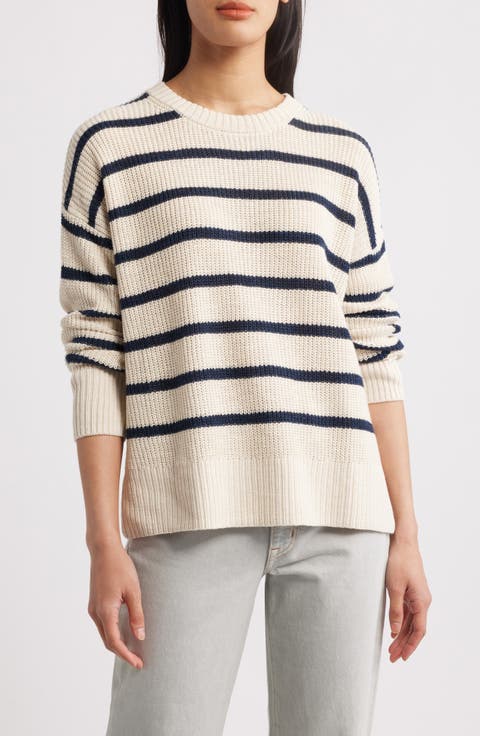 Miramar Stripe Linen & Organic Cotton Sweater