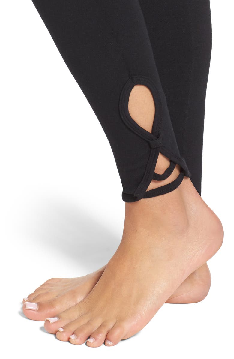 Hard Tail Fleur-de-lis High Waist Leggings, Alternate, color,