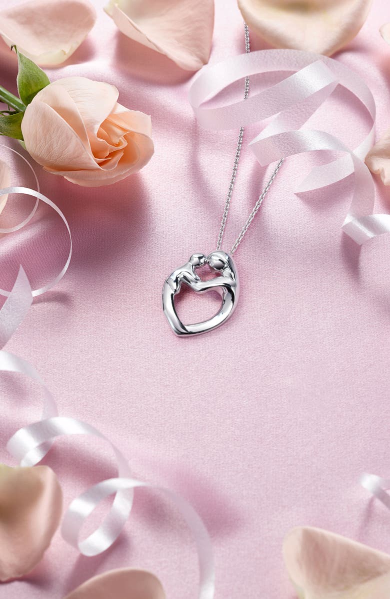 BLING JEWELRY Mother Loving Child Necklace, Alternate, color, 