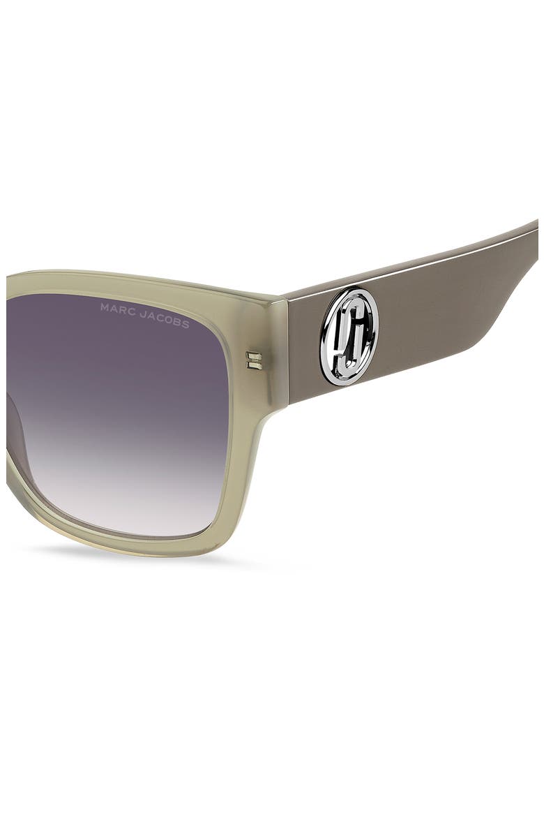54mm Square Sunglasses, Alternate, color, SAGE/ GREY SHADED