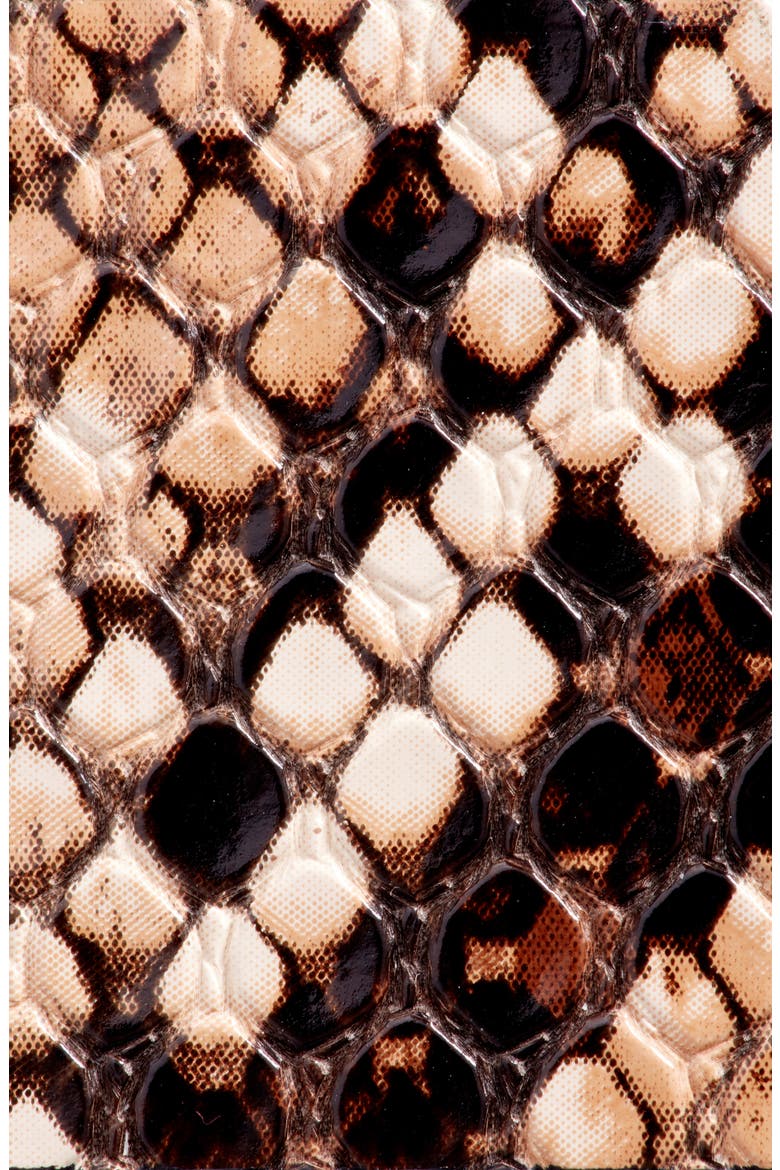 Reptile Embossed Faux Leather Belt, Alternate, color, TAN