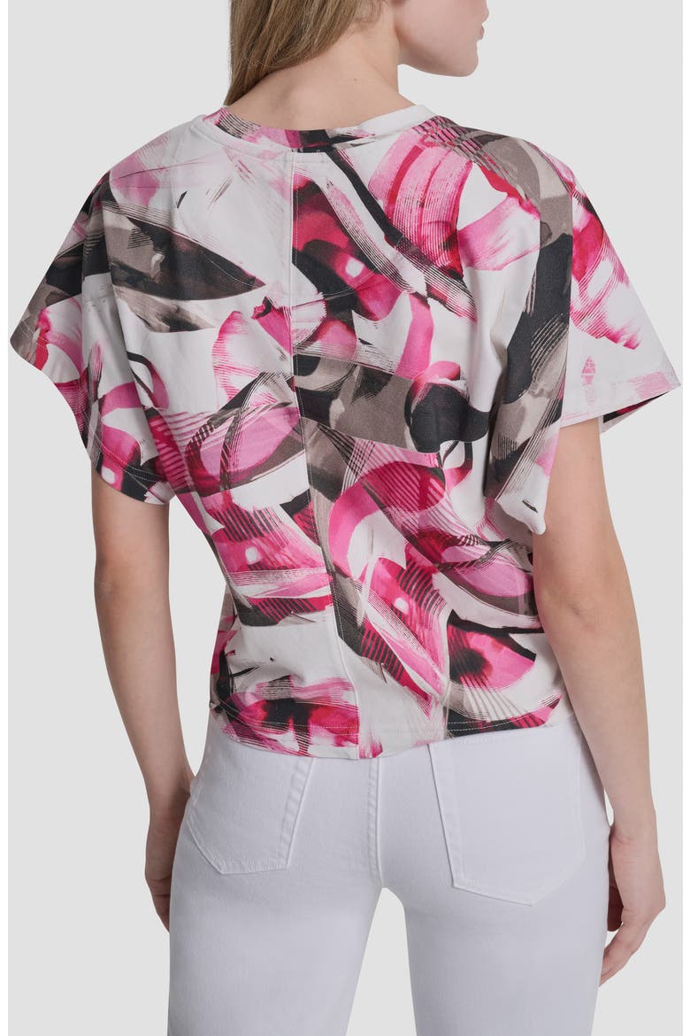Print Tee Shirt, Alternate, color, SPRING WISPS