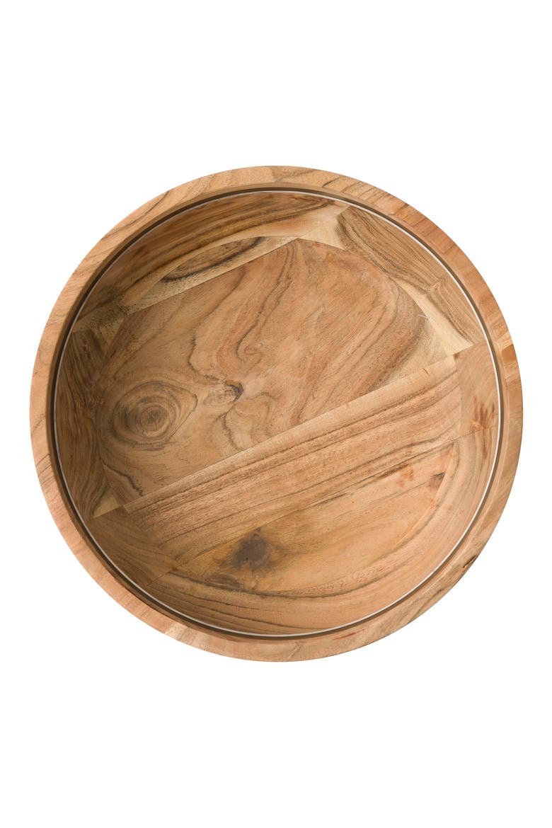 Stonewood Stripe Serving Bowl, Main, color, WOOD