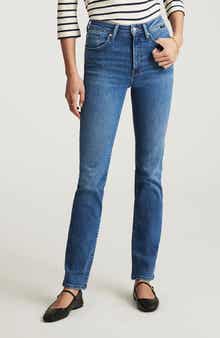 Kendra High Waist Straight Leg Jeans