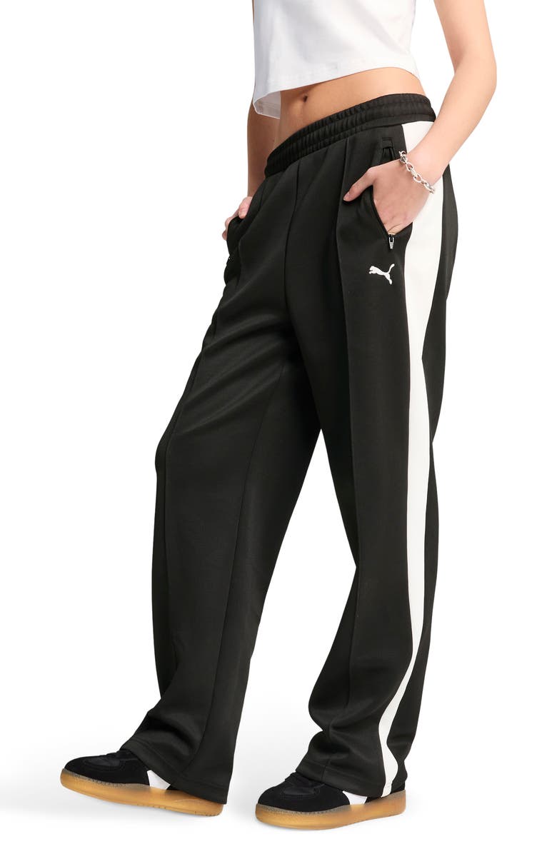 PUMA T7 Always On Straight Track Pants, Alternate, color, Puma Black