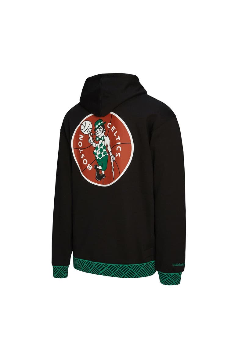 Unisex Mitchell & Ness Black Boston Celtics Vintage Heavyweight Hoodie, Alternate, color, Black
