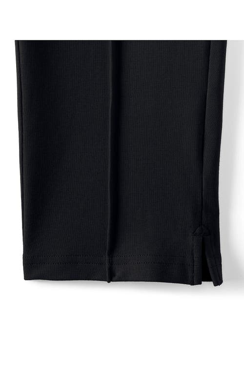 Lands' End Starfish High Rise Pintuck Capri Pants In Black
