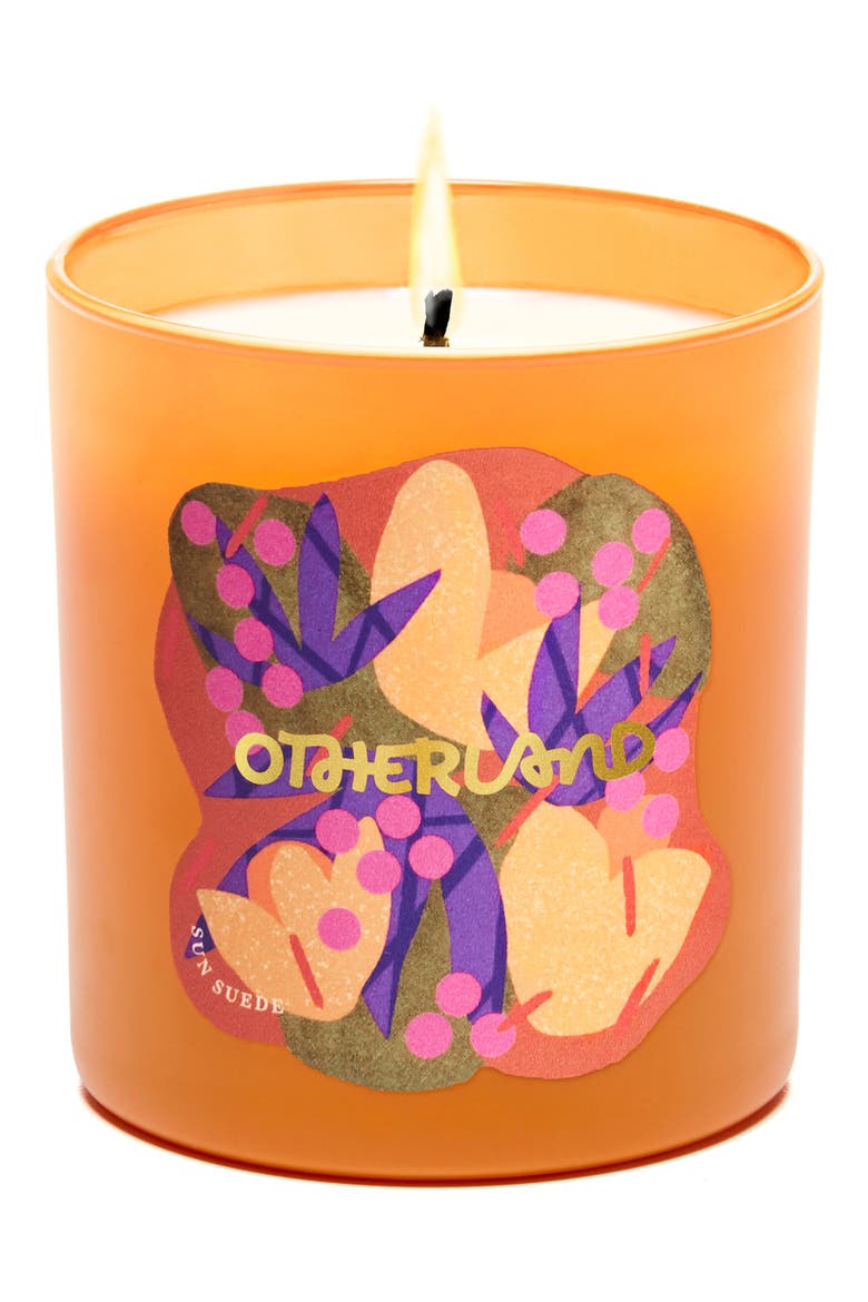 Sun Suede Scented Candle, Main, color, SUN SUEDE