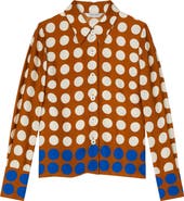 LK Bennett Elise Polka Dot Woven Top