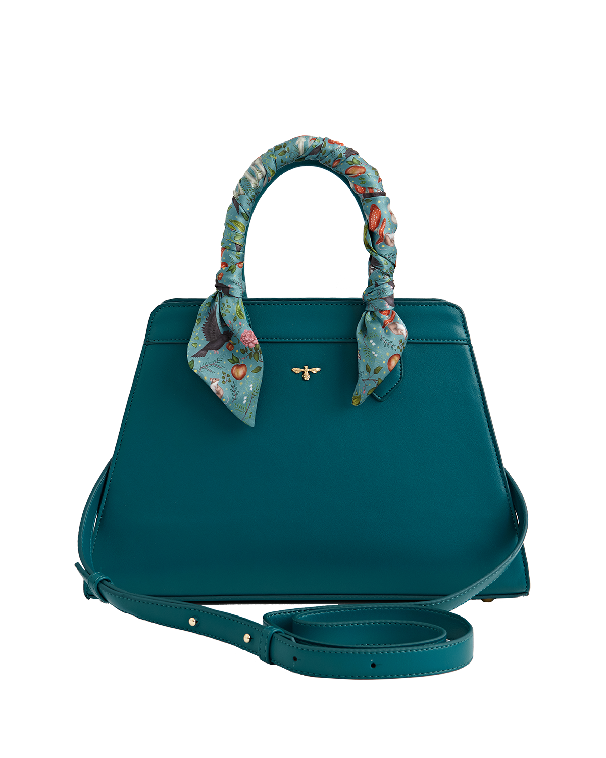 Fable England Into The Woods Teal Tote, Main, color, Teal