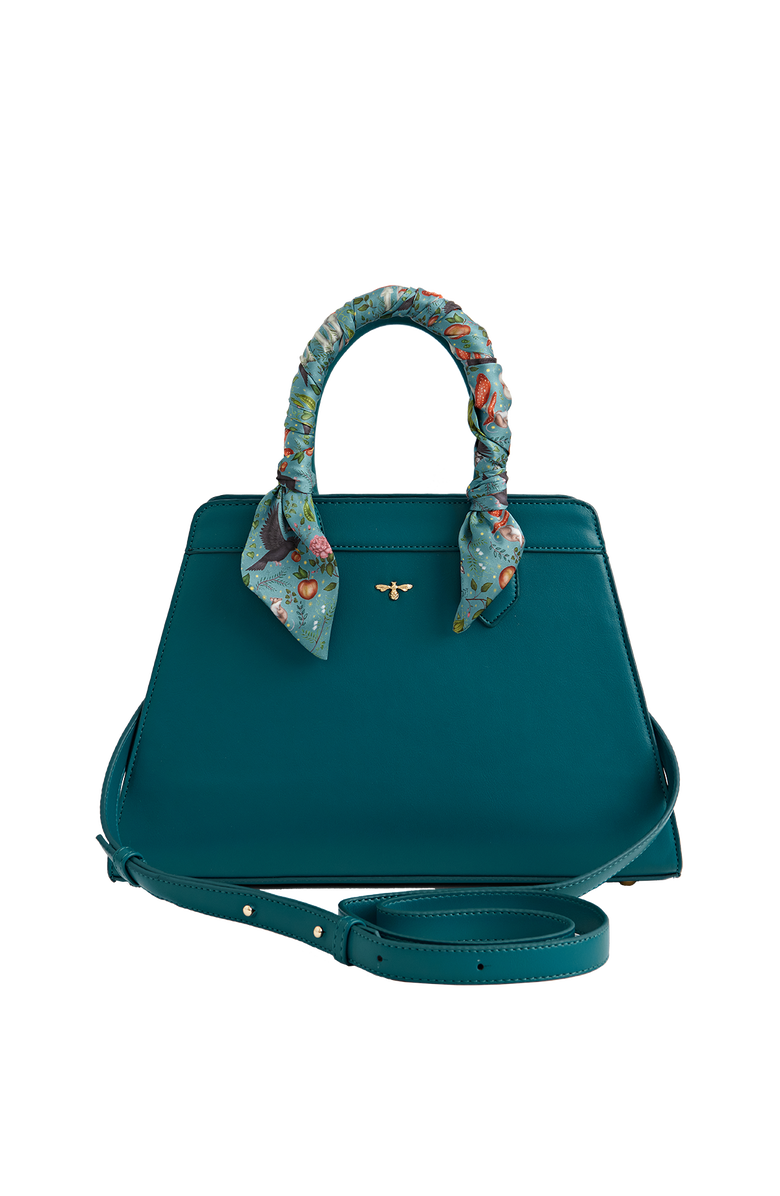 Fable England Into The Woods Teal Tote, Main, color, Teal